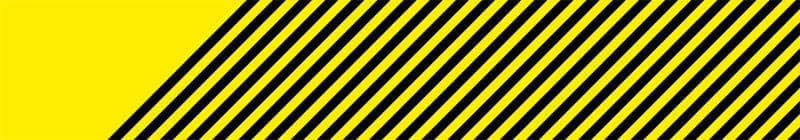 Streifen in schwarz-gelb als Wiedererkennung für die Thematik "Corona in Ulm"